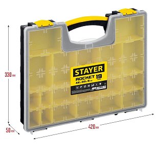 Органайзер "ROCKET-19" пластиковый, STAYER