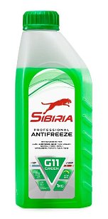 Антифриз SIBIRIA G-11 -40°C 1кг (зеленый)