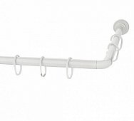Карниз для ванной угловой белый Zalel 90-90-90