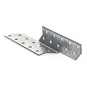 Держатель балки 32х32х170х2,0мм правый (белый цинк 1 шт) Держатель балки 32х32х170х2,0мм правый (белый цинк 1 шт)