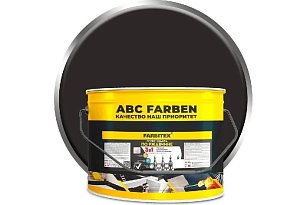Грунт-эмаль по ржавчине 3в1 черный (10 кг) FARBITEX