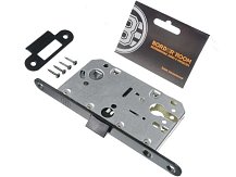 Замок под цилиндр A=85 с пласт. центр. яз. черный европодвес BORDER