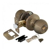 Ручка защелка DK682 AB-ET (6082 AB-E) (ключ/фиксатор) бронза (44419) (AJAX) Ручка защелка DK682 AB-ET (6082 AB-E) (ключ/фиксатор) бронза (44419) (AJAX)