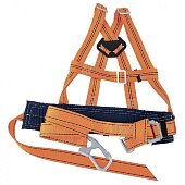 Удерживающая привязь УП IIД, с наплечными лямками, А-строп из синтетической ленты/Сибртех