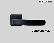 Ручка квад розетка "GERDA" S-12 черный STATUS