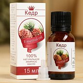 Эфирное масло "Кедр", флакон- капельница, аннотация, 15 мл