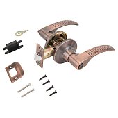 Ручка-защелка Стандарт 8510 BK AC ст.медь фиксатор