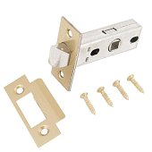 Защелка дверная АЛЛЮР АРТ L45-8 PB золото торц.планка 25мм без ручек