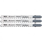 Полотна для электролобзика по дереву, 3 шт. T101B, 75 х 2,5мм, HCS Matrix