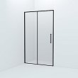Душевая дверь, черный алюминиевый профиль, 120х195, Slide, IDDIS, SLI6BS2i69