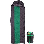 Спальный мешок Одеяло с капюшоном 210*70см 1400гр серо-зелёный +0С