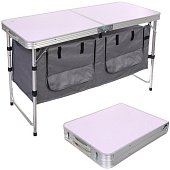 Стол кемпинговый складной XH2047, 120*47*54-70 см, 2 отделения