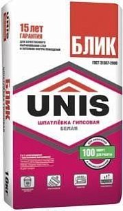 Шпаклевка UNIS гипсовая Блик (5 кг)