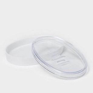 Мыльница 13,3х9,4х2,8см "Joli", цвет снежно-белый