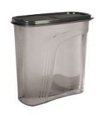 Банка для сыпучих продуктов 1,75л с крышкой темный