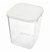 Контейнер для продуктов 2,3л Кристалл белый