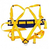Удерживающе-страховочная привязь,модель УСП II,наплечные и набедренные лямки,высокий кушак/Сибртех