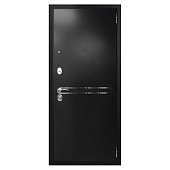 Дверь входная металлическая Техно черный/Классика белая матовая 960 левая