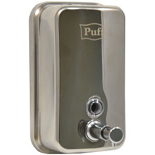 Дозатор для жидкого мыла настенный Puff-8615  1л, хром/глянец