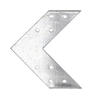 Соединитель угловой 120х120х35мм оцинкованный