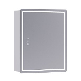 Шкаф зеркальный Geometry Step 500 со светодиодной подсветкой