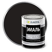 Эмаль нц-132 "Лакра " Черный 0,7кг Россия