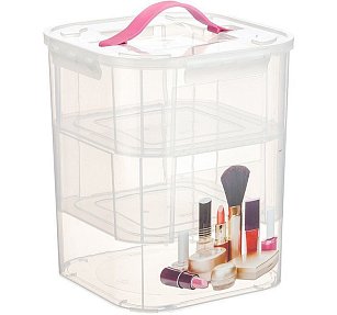 Контейнер 10л Деко для хранения с вкладышами косметика