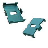 Комплект скоба универсальная с саморезом цвет RAL6005 зеленый мох