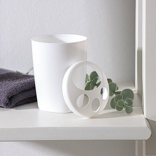 Подставка для зубных щеток d8см h19см "Aqua", цвет снежно-белый