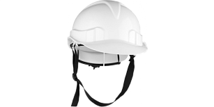 Каска защитная с тканевой амортизационной  вставкой, цвет белый