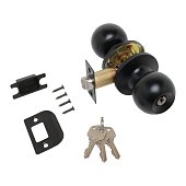 Ручка-защелка СТАНДАРТ 607 ET BL матовый черный ключ/фиксатор Ручка-защелка СТАНДАРТ 607 ET BL матовый черный ключ/фиксатор