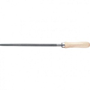 Напильник, 150 мм, круглый, деревянная ручка СИБРТЕХ