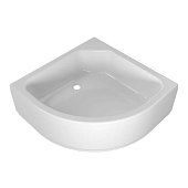 Акриловый душевой поддон 1/4 круга 80х80 средний, в комплекте сифон ПД20