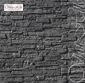 Искусственный камень Хайлэнд (Highland) арт.298-80 (0,43м2) черно-серый, плоскостной, без шва