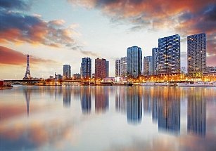 Декоративное панно Огни Парижа 2,7*3,0