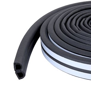 Уплотнитель СТАНДАРТ D 9*8  6м. (3+3) черный