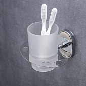 Настенный держатель для щеток c стаканом A6020-1