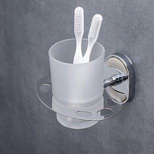 Настенный держатель для щеток c стаканом A6020-1
