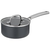 Ковш с крышкой 1,4л "CHEF"AGNESS 16*7,5см, анодированный алюминий