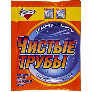 Средство для прочистки канализационных труб Золушка Чистые трубы Порошок (90 г)