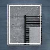 Шкаф зеркальный Geometry Comfort 500 с подсветкой