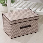 Короб для хранения с крышкой 40х30х25 см "Браун"