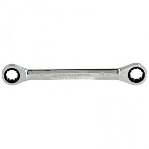 Ключ накидной трещоточный, 14 х 15 мм, CrV, зеркальный хром Matrix Professional