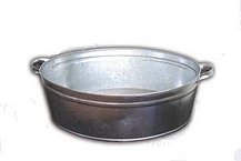 Таз оцинкованный 17л овальный