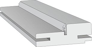 Дверная коробка телескопическая с уплотнителем Шале северный 80х28х2100