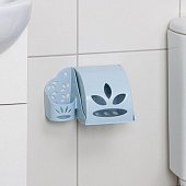 Держатель для туалетной бумаги и освежителя воздуха 17,5х13х11,5см, цвет микс