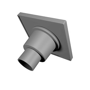 Душевой трап 150х150 мм металлическая решетка, вертикальный выпуск D50 пластик FLISSEN