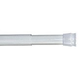 Карниз для ванной комнаты, 110-200см, белый, Milardo, 010A200M14