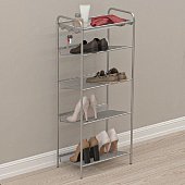 Подставка для обуви 5-и  полочная "Женева 15" ( Geneva shoes 15) графит