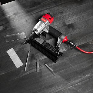 Нейлер-степлер пневматический 3 в 1, с регулировкой глубины забивания, гвозди 18GA, гвозди 16GA, скобы 18 GA Matrix